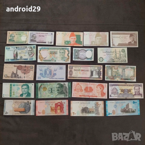 Лот Банкноти от 164 броя (без повтарящи) UNC, снимка 5 - Нумизматика и бонистика - 51240483