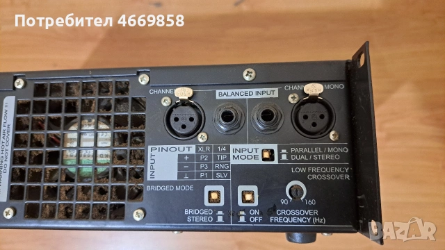 Професионален усилвател IRNI-L L800, снимка 4 - Ресийвъри, усилватели, смесителни пултове - 53038240