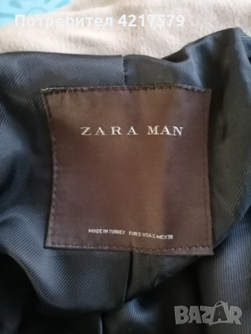Мъжко палто Zara, снимка 4 - Палта - 51542230