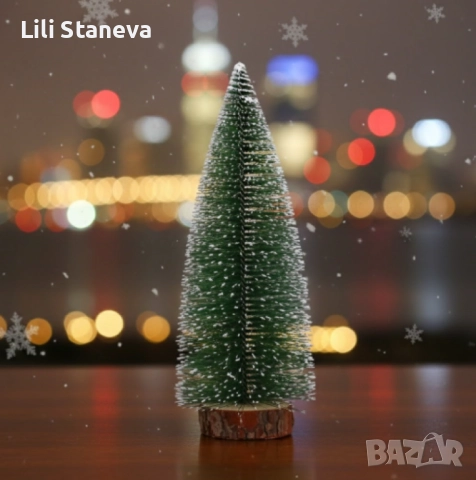 Миниатюрна декоративна изкуствена елха. , снимка 9 - Декорация за дома - 52870231