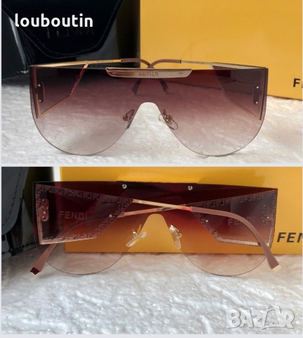 -15 % разпродажба Fendi 2022 дамски слънчеви очила маска с лого, снимка 1