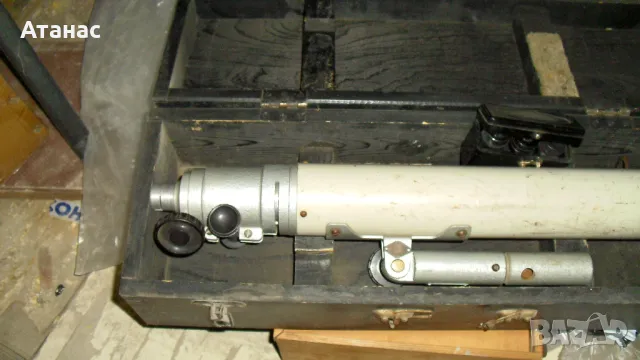 Руски телескоп/рефрактор/ от времето но соца , снимка 2 - Антикварни и старинни предмети - 47534793