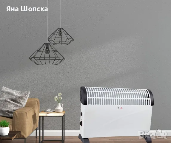 Конвекторна печка TR2013B 2000W – термостат, защита от прегряване, снимка 4 - Отоплителни печки - 55790541