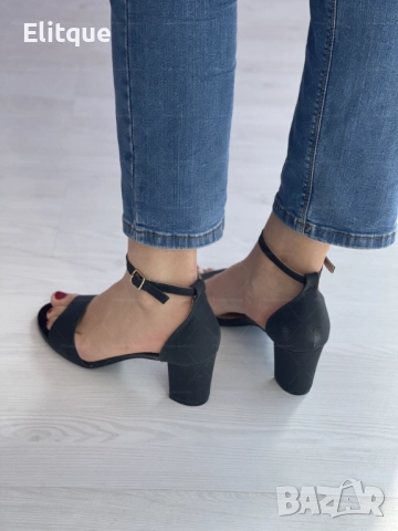 Стъпка в Стила: Стилни дамски сандали с ток за модерна жена, снимка 6 - Сандали - 52888875