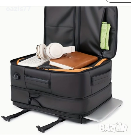 Раница-голям капацитет,180° отваряне,подходяща за пътуване, вкл, самолет-ръчен багаж-и бизнес.€ 25, снимка 2 - Раници - 53641073