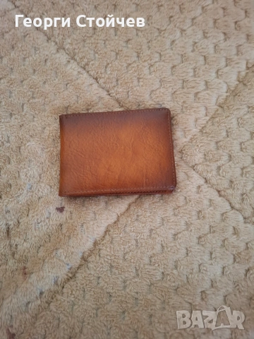Продавам мъжки портфейл от естествена кожа , снимка 2 - Портфейли, портмонета - 53755212