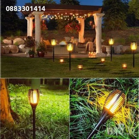 Соларна лампа Факла Имитираща огън , снимка 4 - Соларни лампи - 49753633