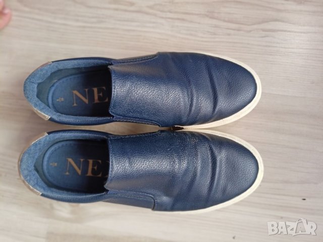Тъмно сини кожени обувки Next/38, снимка 3 - Дамски ежедневни обувки - 40695933