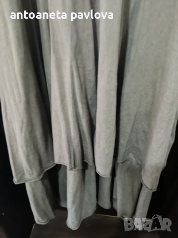 Макси рокля варен памук в сиво, снимка 8 - Рокли - 50572187