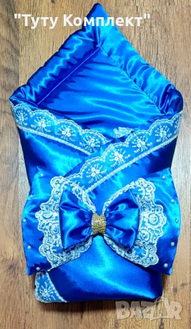 Сатенено порт бебе тип прегърни ме за изписване и за бебета от 0 до 6м, снимка 4 - Спално бельо и завивки - 37954349