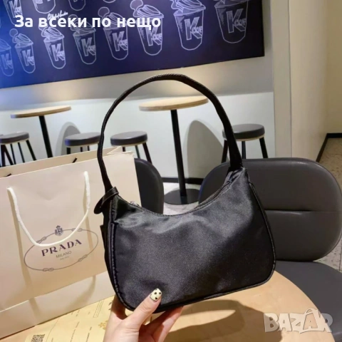 Prada Дамска Черна Чанта С Торбичка И Кутия На Марката Прада Код 66Btq14, снимка 4 - Чанти - 53754016