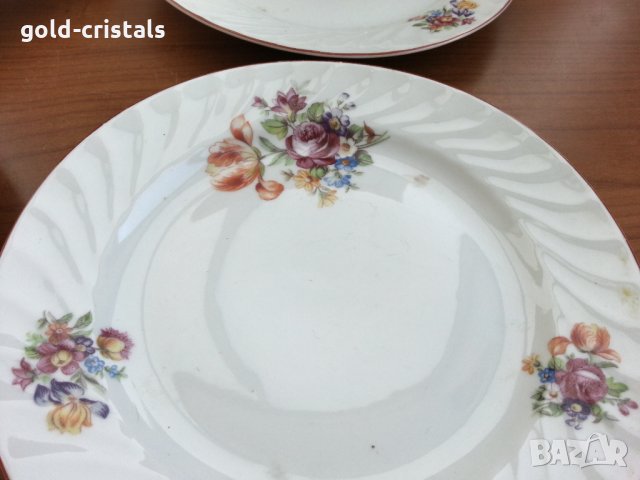 Стар български порцелан чинии плитки, снимка 9 - Антикварни и старинни предмети - 35849186