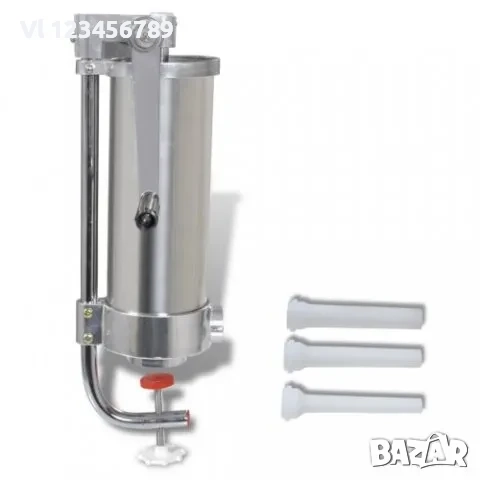 Вертикална пълначка за месо, кайма, наденици, луканки 3 кг, снимка 4 - Месомелачки - 52206650