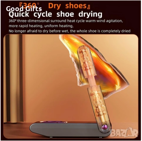 Електрическа Сушилня за Обувки с UV Стерилизатор – Сухи, Свежи и Чисти Обувки Всеки Ден, снимка 5 - Други стоки за дома - 53281065