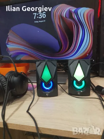 Продавам колони с RGB + Гаранционна Карта!