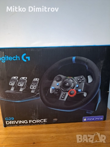 Волан с педали Logitech - G29, черен, PC/PS3/PS4/PS5+игра Gran Turismo, снимка 2 - PlayStation конзоли - 52829245