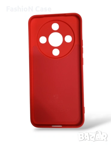 Huawei Honor magic 8 lite Премиум силиконов Червен кейс с мека велурена вътрешност, снимка 2 - Калъфи, кейсове - 53752201