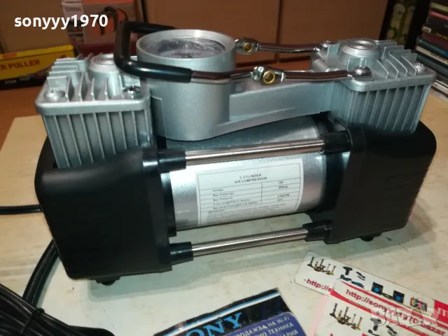12V КОМПРЕСОР ЗА ВЪЗДУХ ДВУЦИЛИНДРОВ НОВ 1312241604, снимка 4 - Аксесоари и консумативи - 48335783