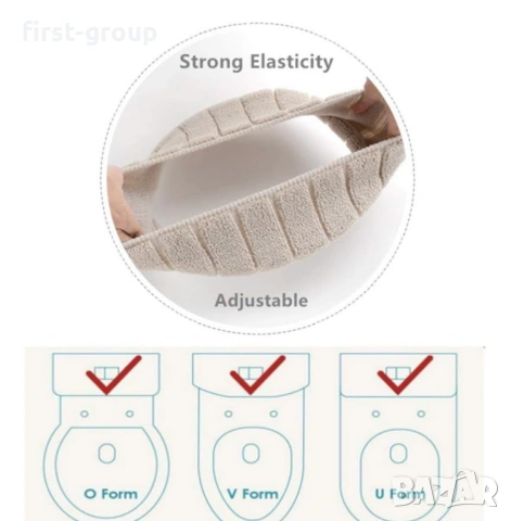 Пухкаво покривало за тоалетна седалка, мека подложка за тоалетна чиния, снимка 7 - Други стоки за дома - 53047369