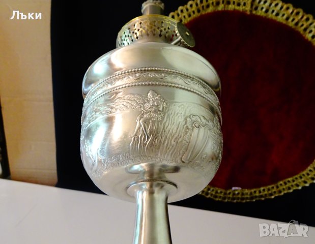 Газена лампа Кosmos Вrenner с картина Лорелай,калаена. , снимка 6 - Антикварни и старинни предмети - 40951161