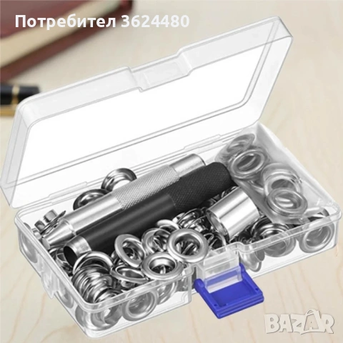 Комплект за поставяне на капси за завеси, тенти и покривала – 12 мм 4885, снимка 2 - Други инструменти - 53576753