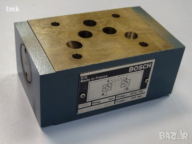 Хидравличен блок BOSCH 0811 020 block valve cover, снимка 6 - Резервни части за машини - 36376477