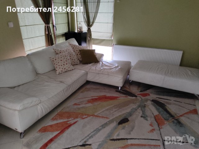 Кожен ъглов диван с допълнително канапе в Дивани и мека мебел в гр. Варна -  ID34747089 — Bazar.bg