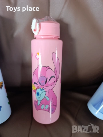 Шише за вода Лило и Стич Lilo and Stitch Бутилка за вода Стич, Бутилка Frozen Замръзналото кралство , снимка 3 - Ученически пособия, канцеларски материали - 51328257