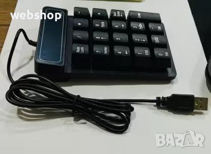 Мини Numpad клавиатура K4 ,черна, USB, снимка 2 - Клавиатури и мишки - 44412265
