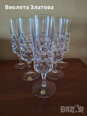 Кристални чаши Peill, снимка 2 - Чаши - 53848642