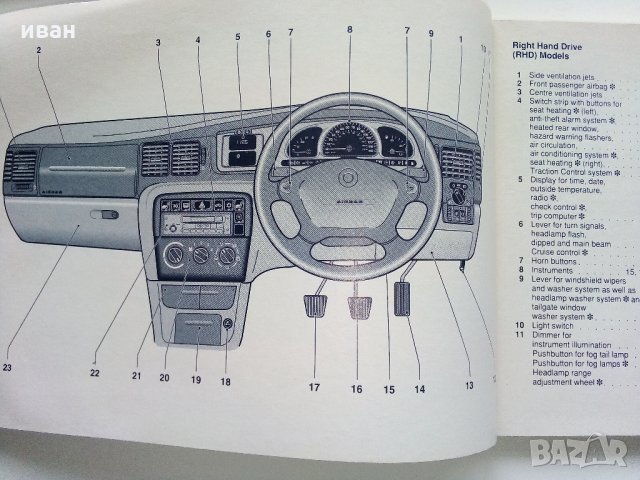 Opel Vectra - Инструкция за експлоатация и поддръжка - 1996 г., снимка 5 - Специализирана литература - 35977814