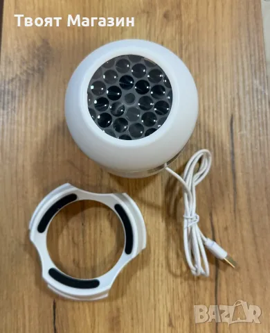  Детски LED проектор / Нощна лампа – Футболни топки и звезди , снимка 2 - Детски нощни лампи - 56158694
