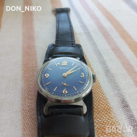 Ръчен часовник Победа-Син Циферблат, снимка 5 - Други ценни предмети - 41558609