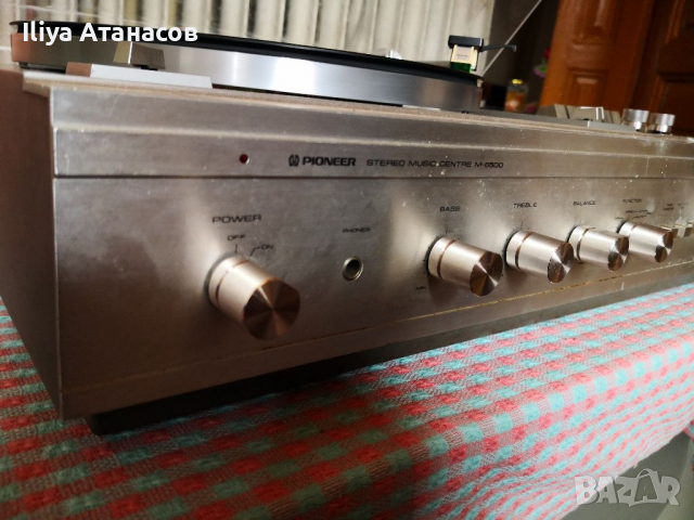 Pioneer M 6500 грамофон, касетен дек, радио и стерео усилвател , снимка 11 - Ресийвъри, усилватели, смесителни пултове - 36437067