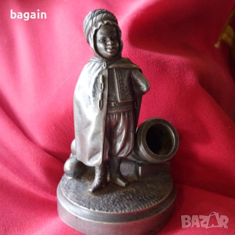 Артилерист. Бронзова статуетка. Топчия., снимка 2 - Антикварни и старинни предмети - 52277291