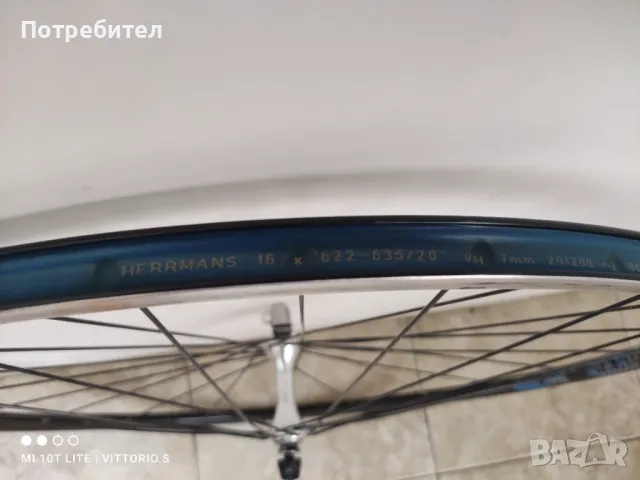 Предна шосейна капла с главина Shimano 105, снимка 5 - Велосипеди - 49604800