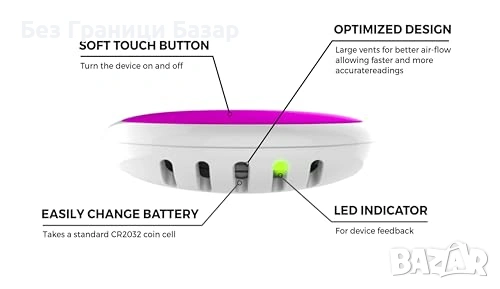 Нов 4 в 1 BLE датчик Температура Влажност Налягане Точка на оросяване, снимка 2 - Друга електроника - 53648394
