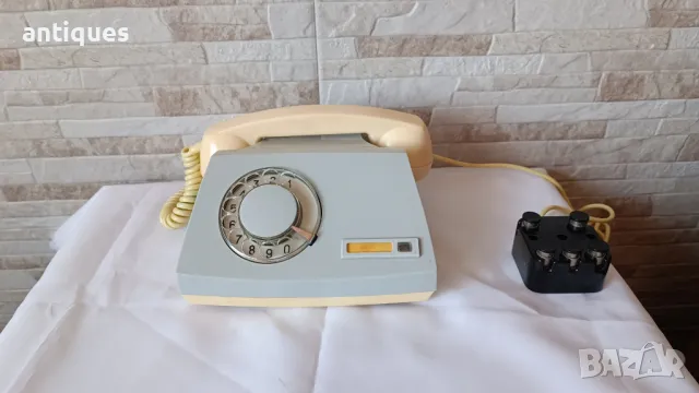 Стар телефон със шайба - военен - П-170 - 1977г.