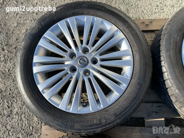 17 джанти 5х115 Opel Zafira ОПел Зафира 7J et44 225/50/17 Hankook 2022, снимка 4 - Гуми и джанти - 49260948