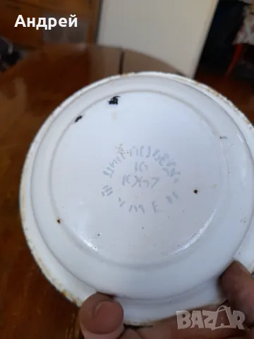 Стара емайлирана паница #13, снимка 6 - Други ценни предмети - 49845229