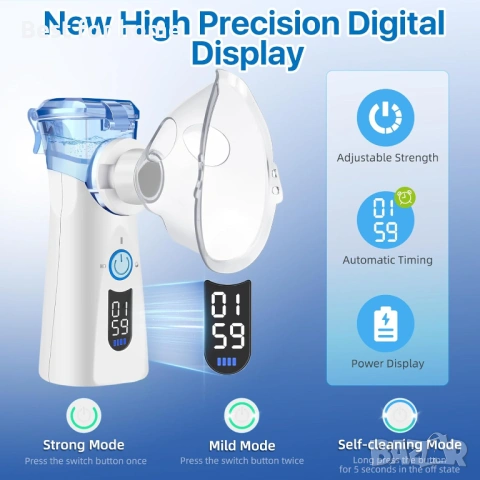 Преносим ултразвуков дифузер VapoZen – Акумулаторен, за ароматерапия и овлажняване, снимка 5 - Други стоки за дома - 53062696