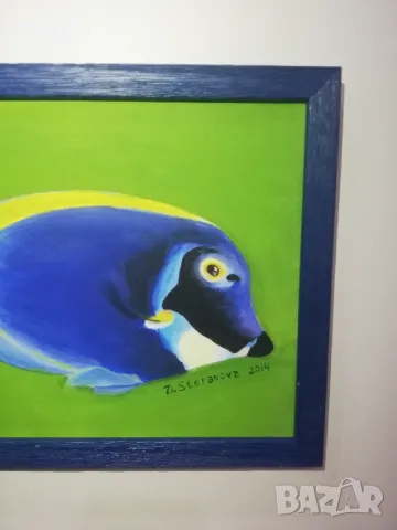 Много красива, ярка и подходяща цветна 7 и за подарък, цветна картина с риба. , снимка 4 - Картини - 48985533