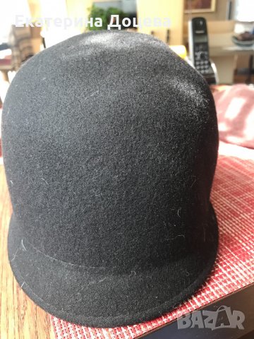 Черна филцова шапка Axel, снимка 2 - Други - 34248855