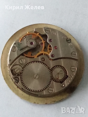 Механизъм с циферблат от стар ръчен часовник 35264, снимка 4 - Мъжки - 52260683