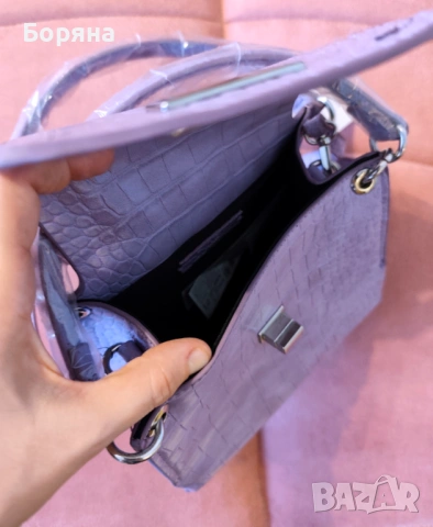 Mango нова с етикет малка лилава чанта , снимка 3 - Чанти - 44699682