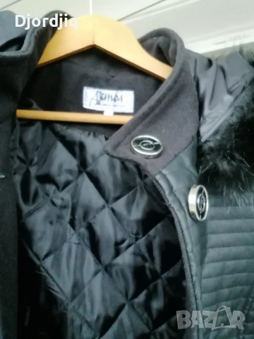 НОВО черно палто ХХЛ, снимка 8 - Палта, манта - 52318609