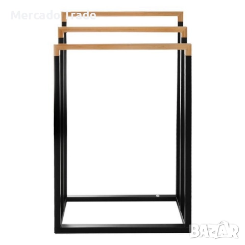 Декоративна поставка за кърпи Mercado Trade, 3 нива, Бамбук, снимка 2 - Декорация за дома - 51760930