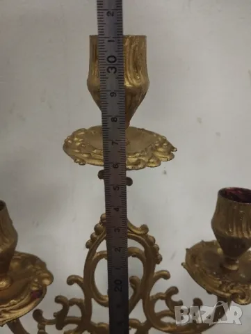 Бароков свещник, снимка 3 - Други ценни предмети - 47487072