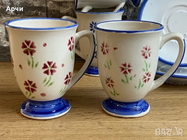 Керамика ръчно рисувана, снимка 3 - Чаши - 50895085