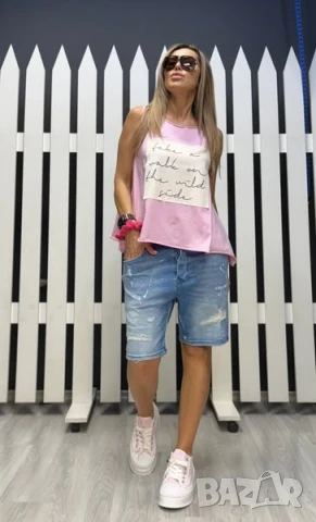 2 цвята потник с принт, снимка 2 - Потници - 51224568